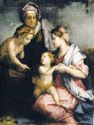 Andrea del Sarto Madonna col Bambino, Santa Elisabetta e San Giovannino USA oil painting artist